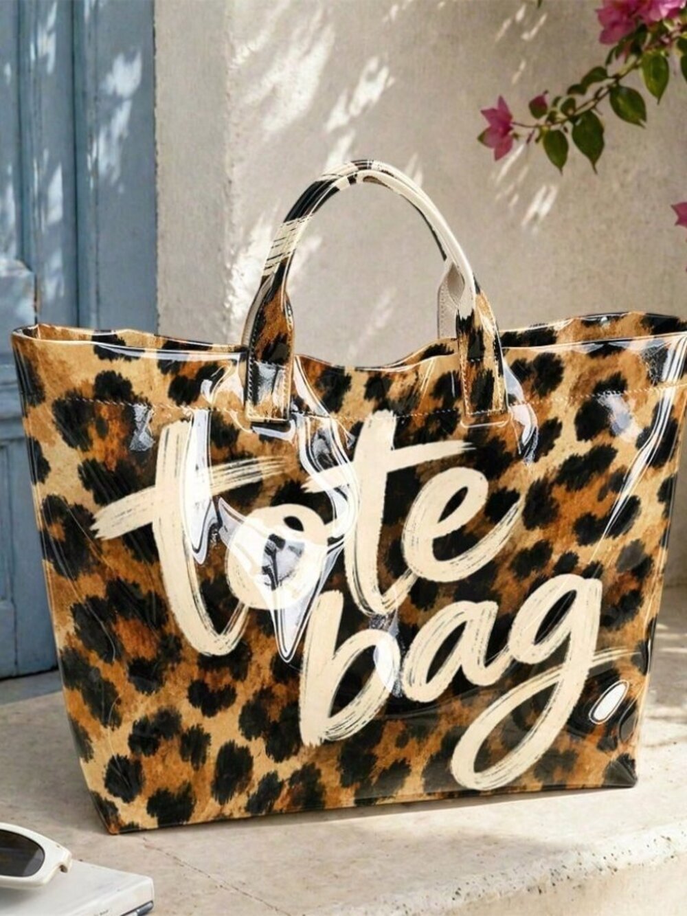 Multicolor Classic Women's Leopard Print Handbag - Picture 5 of 9